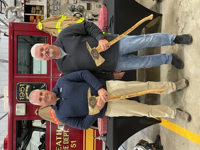 Retirement of Captain Jamie Bunn and Lieutenant Ralph Swick, both with 25 years of service with the Heath Fire Department.